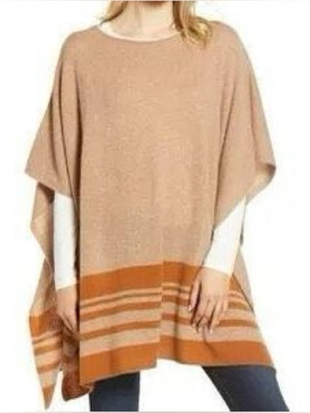 Cashmere poncho